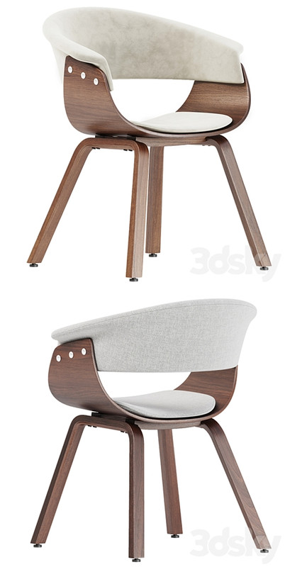 Walnut Wood Modern Dining Chair